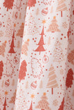 Khaki christmas tree applique women dress - Aaria Tees Aaria Tees