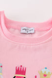 Pink nutcracker embroidery mom&me fleece sweatshirt - Aaria Tees Aaria Tees