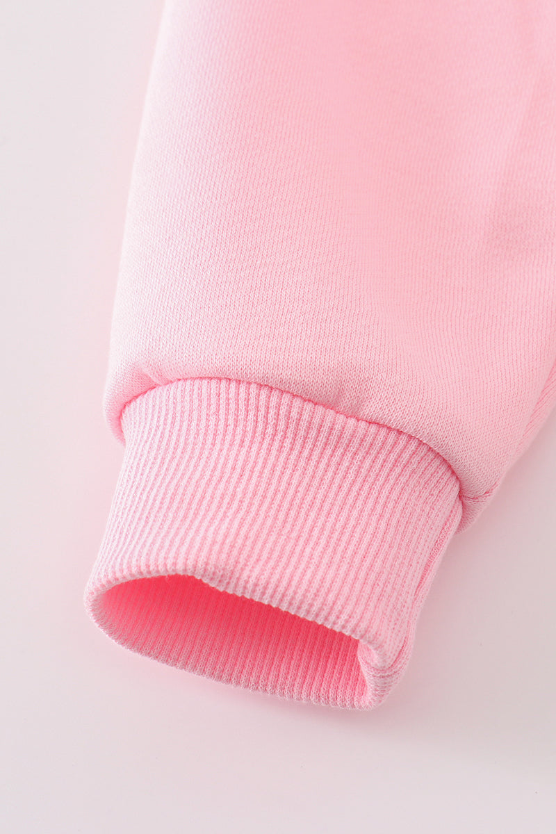 Pink nutcracker embroidery mom&me fleece sweatshirt - Aaria Tees Aaria Tees