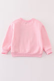 Pink nutcracker embroidery mom&me fleece sweatshirt - Aaria Tees Aaria Tees