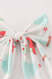 Christmas tree car print hair sailor bow - Aaria Tees Aaria Tees