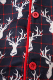 Navy deer print mom gown - Aaria Tees Aaria Tees