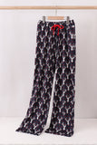 Navy deer print mom pajamas pants - Aaria Tees Aaria Tees