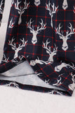 Navy deer print mom pajamas pants - Aaria Tees Aaria Tees