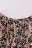 Leopard botanical print women dress - Aaria Tees Aaria Tees