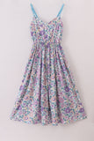 Purple floral women dress Aaria Tees
