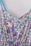Purple floral women dress Aaria Tees