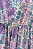 Purple floral women dress Aaria Tees
