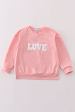 Valentine's day love french knot mom&me top - Aaria Tees Aaria Tees