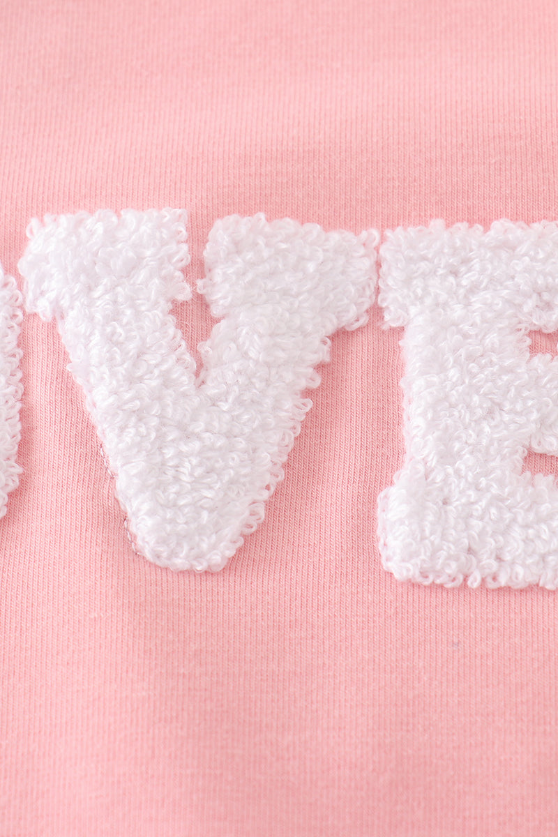 Valentine's day love french knot mom&me top - Aaria Tees Aaria Tees