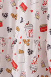 Red the lord's chicken print mom dress - Aaria Tees Aaria Tees