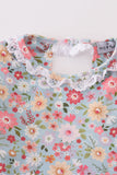 Green daisy print mom&me dress - Aaria Tees Aaria Tees