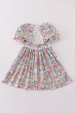 Green daisy print mom&me dress - Aaria Tees Aaria Tees