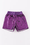 Purple sequin mardi gras mom&me skorts - Aaria Tees Aaria Tees