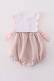 Brown Shell Starfish Embroidered Seersucker Bubble Aaria Tees