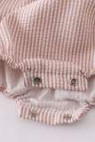 Brown Shell Starfish Embroidered Seersucker Bubble Aaria Tees