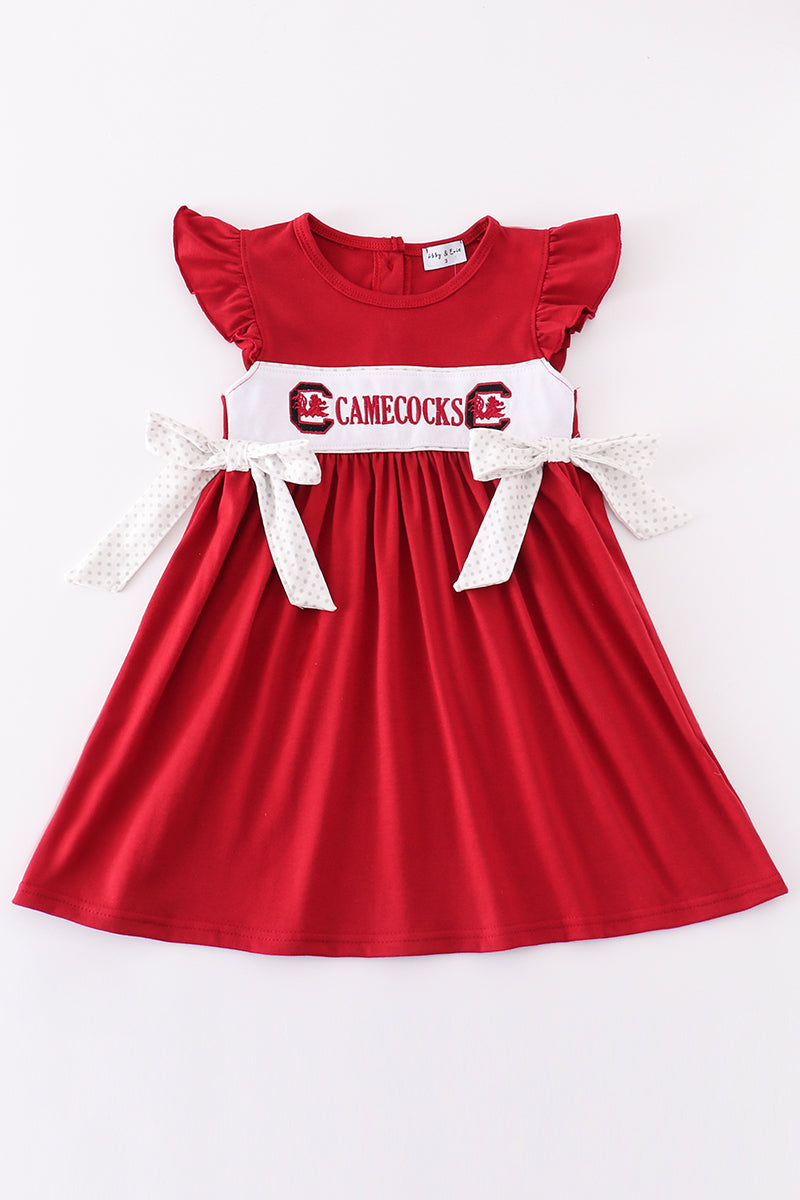 [MISSPELL Gamecocks] Gamecocks embroidery girl dress - Aaria Tees Aaria Tees