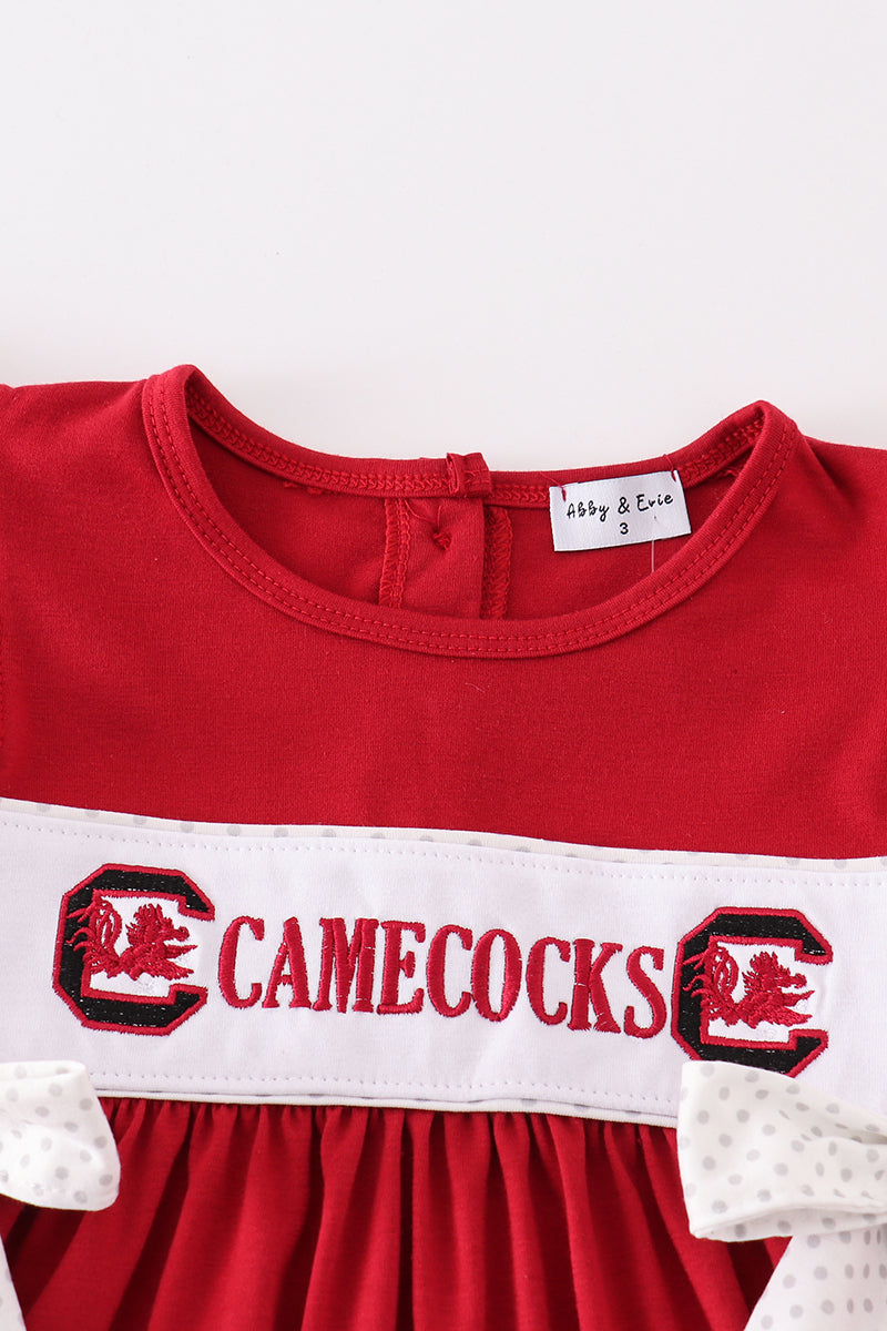 [MISSPELL Gamecocks] Gamecocks embroidery girl dress - Aaria Tees Aaria Tees