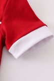 Red sooners embroidery boy bubble - Aaria Tees Aaria Tees