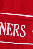 Red sooners embroidery boy set - Aaria Tees Aaria Tees