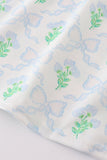 Green leaves bow print mom&me dress - Aaria Tees Aaria Tees