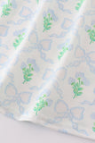 Green leaves bow print mom&me dress - Aaria Tees Aaria Tees