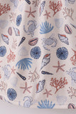 Blue ocean breeze shells print mom&me dress - Aaria Tees Aaria Tees