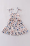 Blue ocean breeze shells print mom&me dress - Aaria Tees Aaria Tees