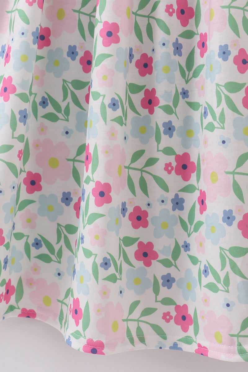 Meadow delight smocked mom dress - Aaria Tees Aaria Tees