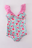 Blushing rose garden print mom swimsuit - Aaria Tees Aaria Tees