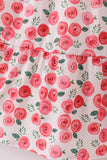 Pink floral print mom dress - Aaria Tees Aaria Tees