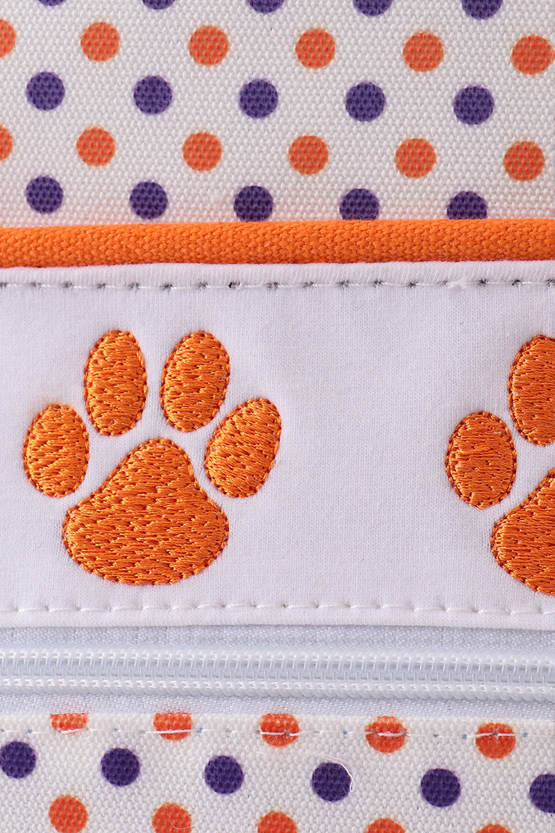 Clemson university embroidery boy backpack - Aaria Tees Aaria Tees