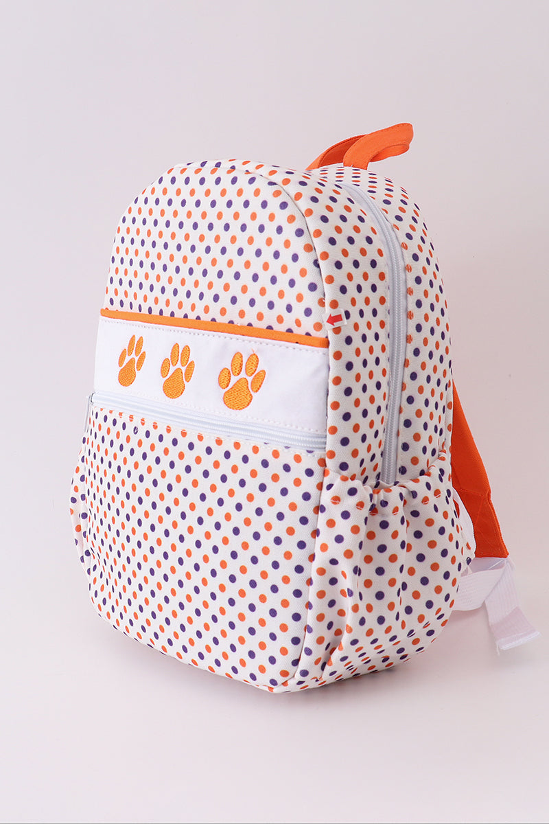 Clemson university embroidery boy backpack - Aaria Tees Aaria Tees