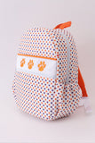 Clemson university embroidery boy backpack - Aaria Tees Aaria Tees