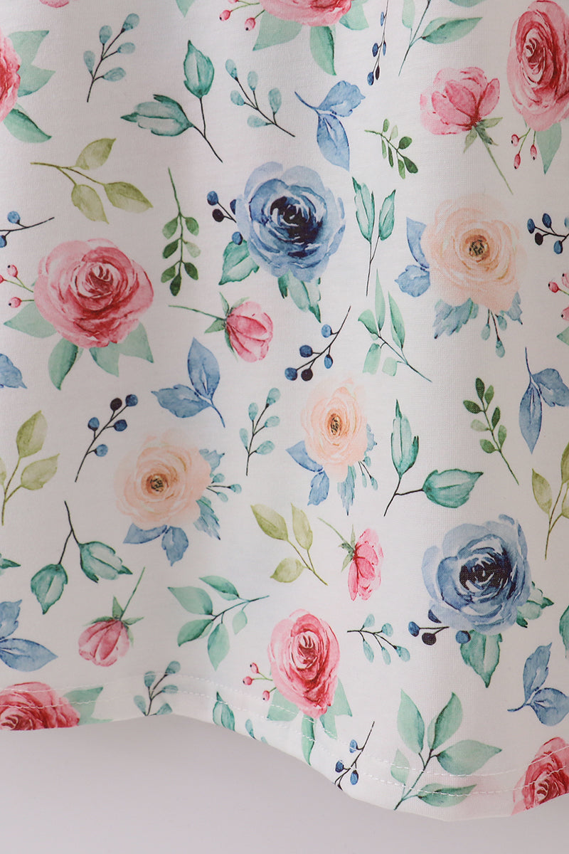 Green garden rose mom dress - Aaria Tees Aaria Tees