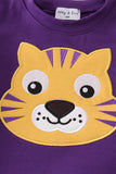 Purple gold LSU applique bloomer set - Aaria Tees Aaria Tees