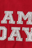 Maroon Alabama GAME DAY glitter shorts set - Aaria Tees Aaria Tees