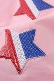 Pink star sequin mom&me top - Aaria Tees Aaria Tees