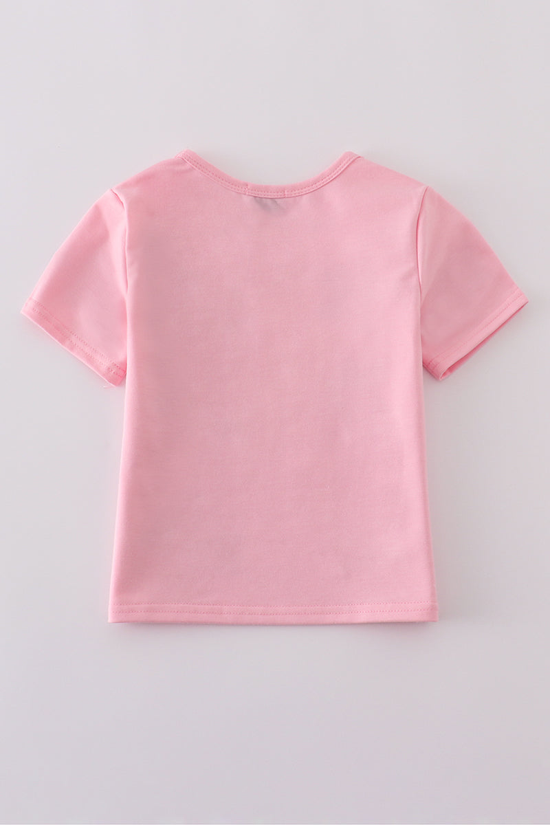 Pink star sequin mom&me top - Aaria Tees Aaria Tees