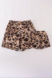 Brown camouflage print dad&me shorts - Aaria Tees Aaria Tees