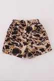 Brown camouflage print dad&me shorts - Aaria Tees Aaria Tees
