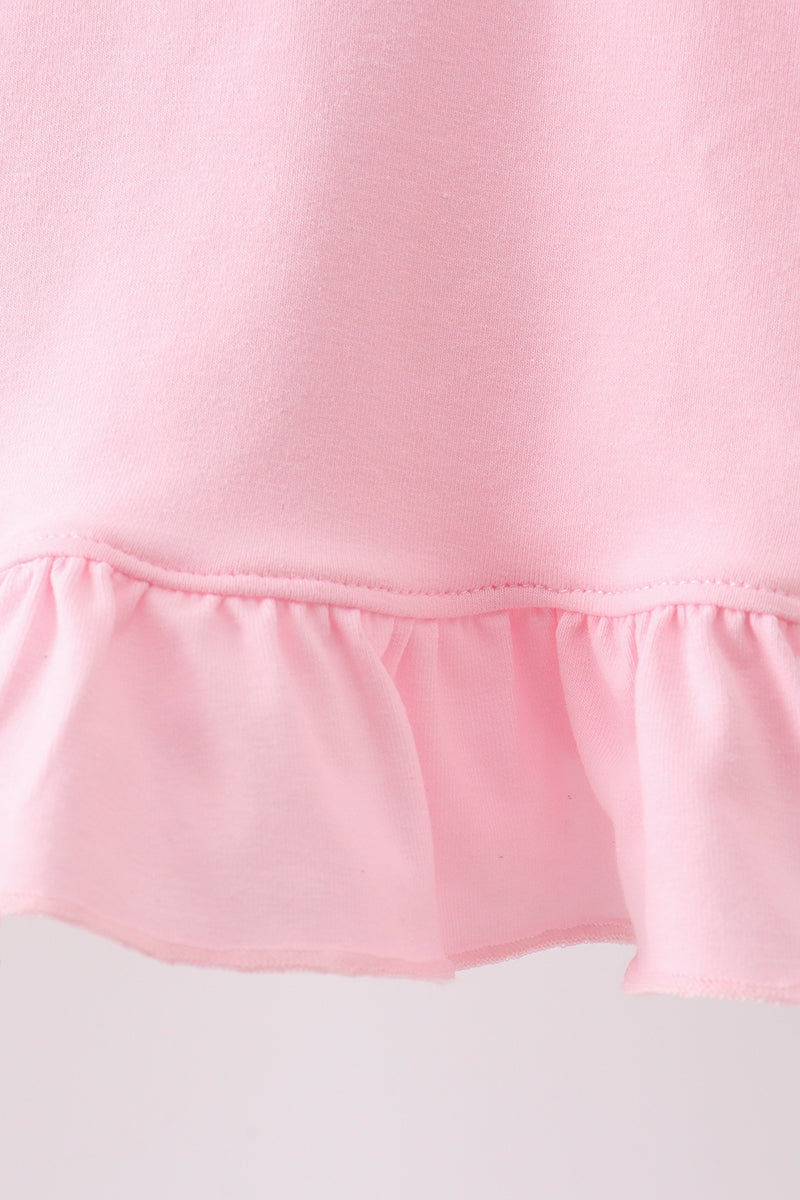 Pink Strawberry Applique Knit Set - Aaria Tees Aaria Tees