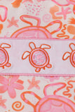 Pink Floral Ruffle Shorts Set Aaria Tees