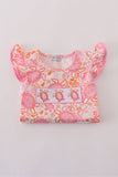 Pink Floral Ruffle Shorts Set Aaria Tees