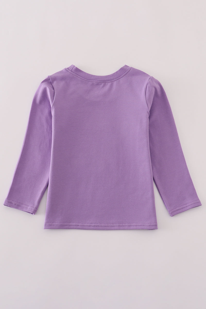 Purple gold LSU geaux tiger sequin top - Aaria Tees Aaria Tees