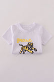 Purple gold LSU geaux tiger sequin set - Aaria Tees Aaria Tees