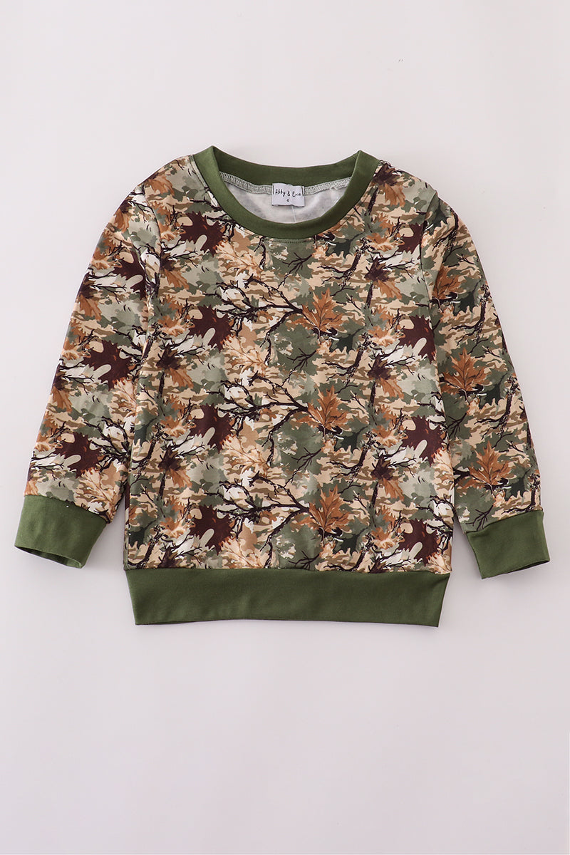 Camo leave dad&me sweatshirt - Aaria Tees Aaria Tees