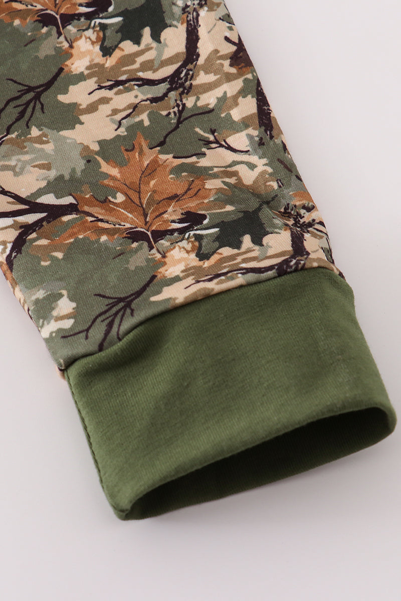 Camo leave dad&me sweatshirt - Aaria Tees Aaria Tees