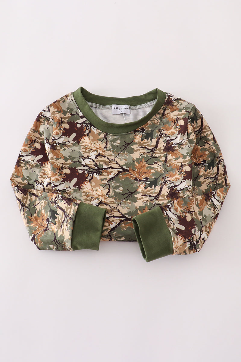 Camo leave dad&me sweatshirt - Aaria Tees Aaria Tees