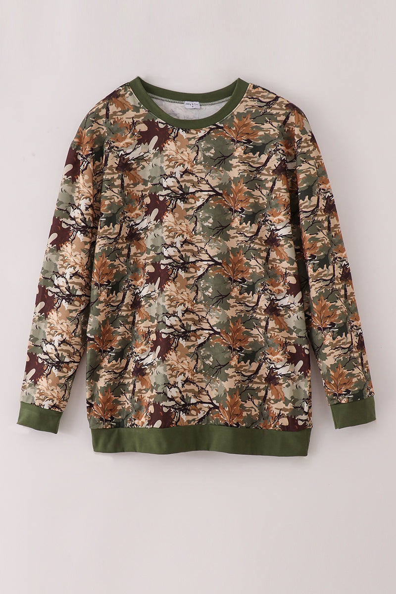 Camo leave dad&me sweatshirt - Aaria Tees